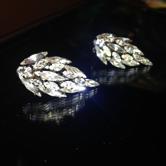 Pair Vintage Sherman Earrings - Picture 1 of 5
